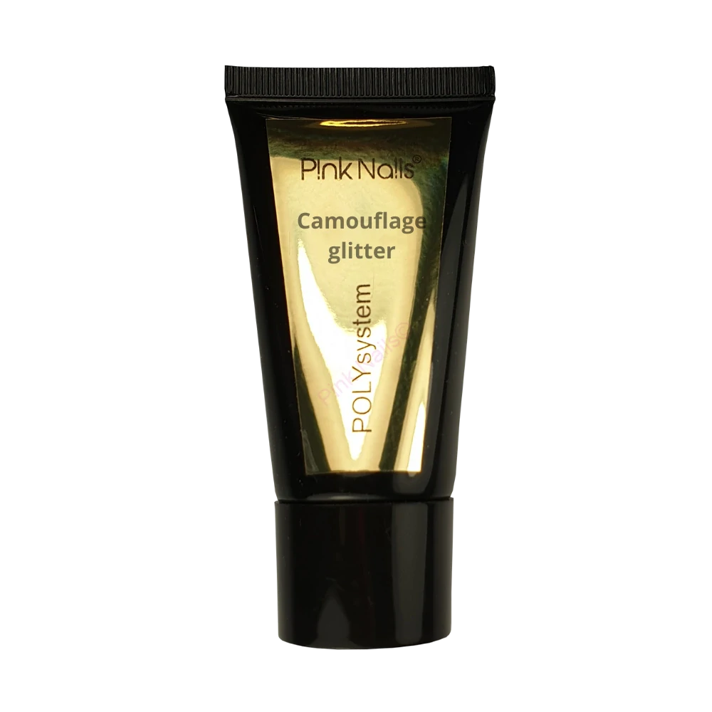 Polygel camouflage glitter 20ml v tubě DE (cca 25g)
