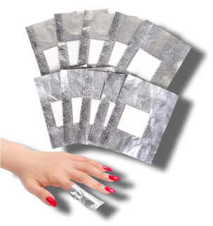 Fólie pro odstranění gel laku (remover foil) 100ks