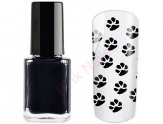 Razítkovací lak Night black 12ml