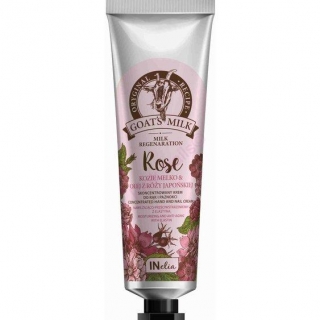 Krém na ruce Inelia s kozím mlékem a růží 100ml
